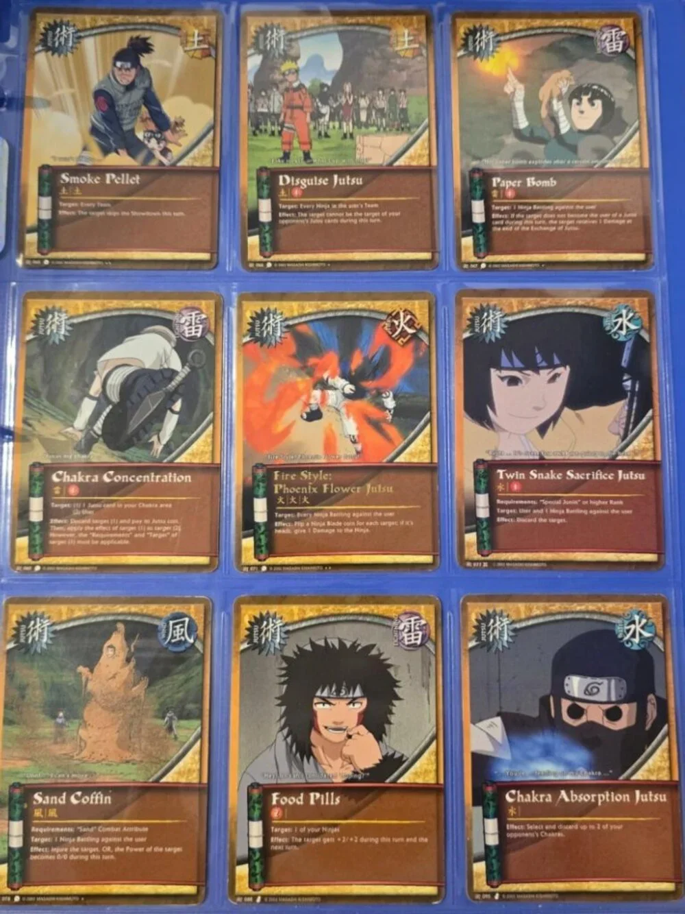 Naruto CCG - Pick Your Cards - Jutsu Cards #001-587 & US003-093